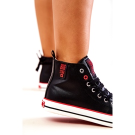 Vysoké kožené tenisky Big Star JJ274131 černé černý 2