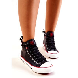 Vysoké kožené tenisky Big Star JJ274131 černé černá 5