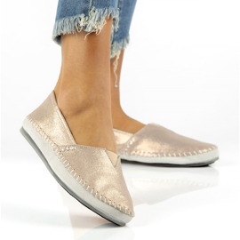 Kožené boty Filippo DP031 / 22 Go golden šedá zlatý 4