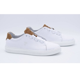 Polbut Pánská kožená sportovní obuv 2109 bílá bílý 2