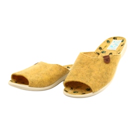 Plstěné pantofle Adanex 25493 žluté žlutá 3