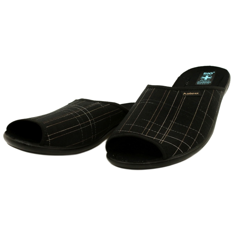 Adanex Pánské pantofle Pantofle 25954 Black černá 2 Adanex Pánské pantofle Pantofle 25954 Black černá 2