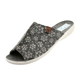 Adanex cítil pantofle sněhové vločky 24217 bílý šedá 4