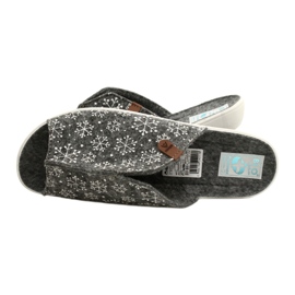 Adanex cítil pantofle sněhové vločky 24217 bílý šedá 6