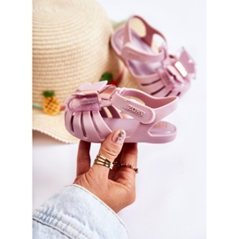 Dětské sandály na suchý zip Voňavé ZAXY JJ385034 Světle fialové ['nachový'] fialový 1