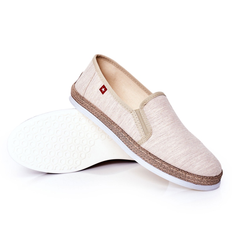 Pánské espadrilky Big Star HH176001 béžové béžový 3