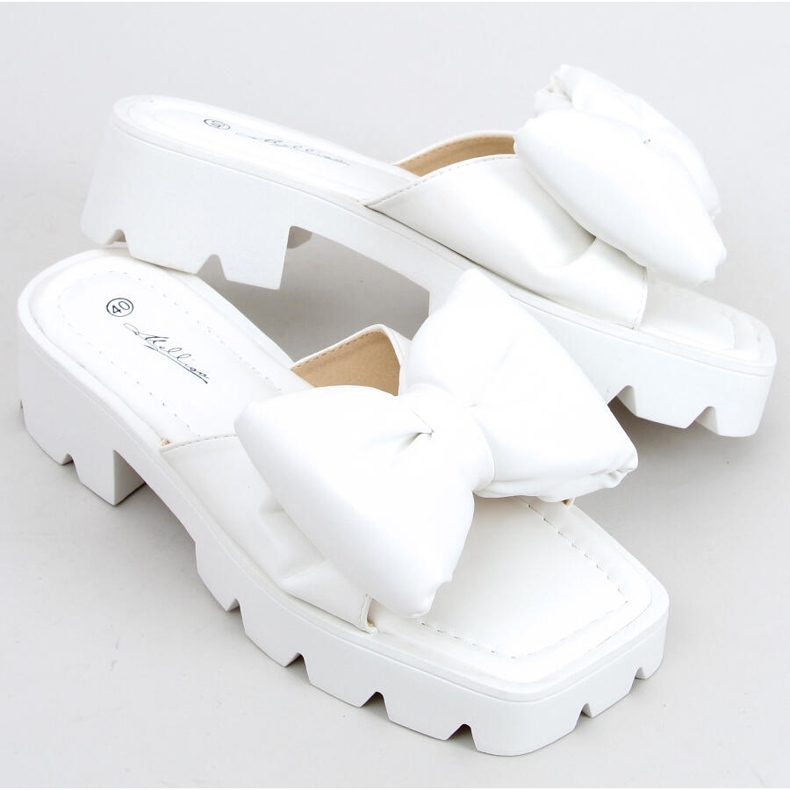Pantofle Keesha White High Sole bílý 2 Pantofle Keesha White High Sole bílý 2