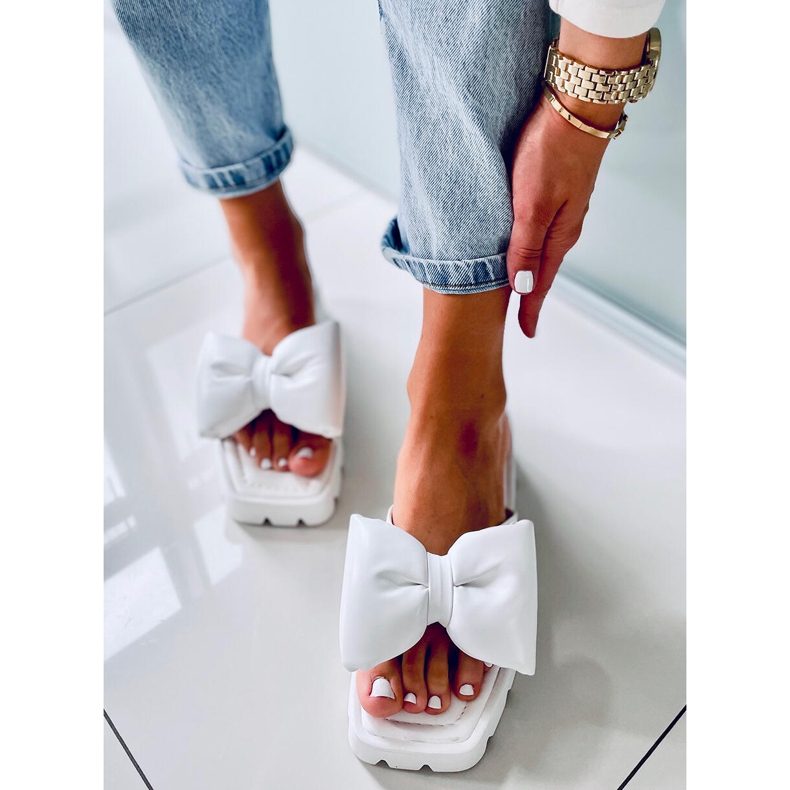 Pantofle Keesha White High Sole bílý 1 Pantofle Keesha White High Sole bílý 1