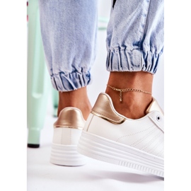 FK2 Dámské bílé sportovní boty Samanta bílý zlatý 2