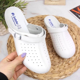 Sanitární pantofle Inblu W ARC14 bílé bílý 1