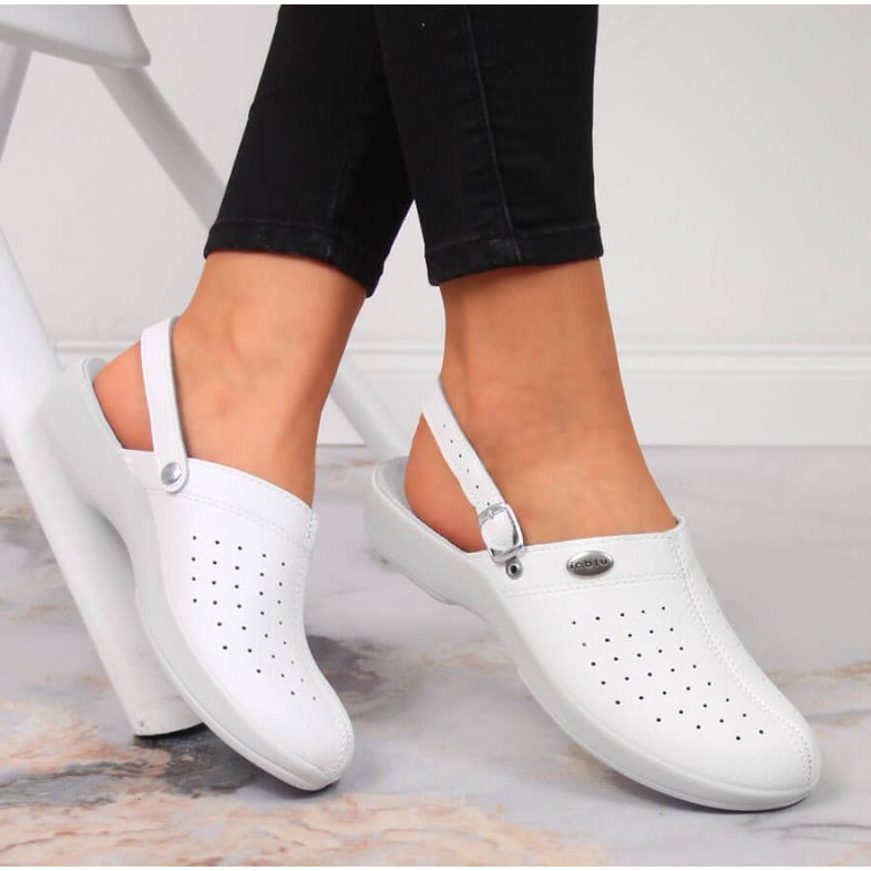 Sanitární pantofle Inblu W ARC14 bílé bílý 2