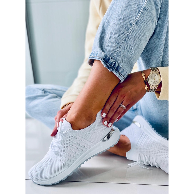 Ponožkové tenisky Lars White bílý 2