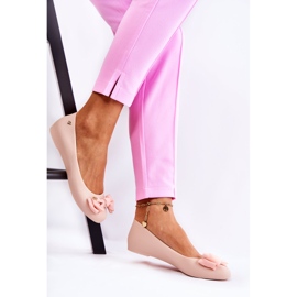 PH1 Dámská mašlička Gumová balerína Nude Fergie béžový 2