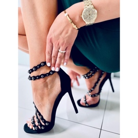 Sandály na vysokém podpatku Noelle Black černá 1