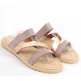 Dámské pantofle Diarra Champagne růžový zlatý 1