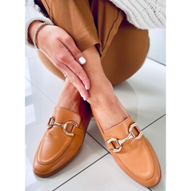 Dámské mokasíny Tulip Camel hnědý 3