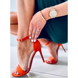 Sandály na vysokém podpatku Sheila Orange oranžový 2