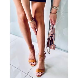 Sandály na vysokém podpatku Sheila DK.CAMEL hnědý 1