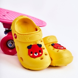 BEFADO S.A. Dětské pantofle Kroks Miś Befado 159X107 Žluté žlutá 1