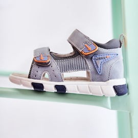PE1 Pohodlné dětské sandály Grey Samell ['šedá'] šedá 2