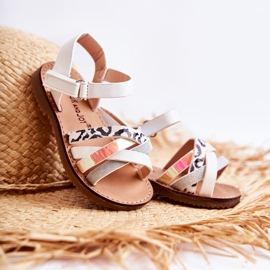 FR1 Dětské bílé letní sandály Nelson bílý bílý 1 FR1 Dětské bílé letní sandály Nelson bílý bílý 1