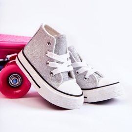 Dětské tenisky High Silver Catrina stříbro stříbro 1