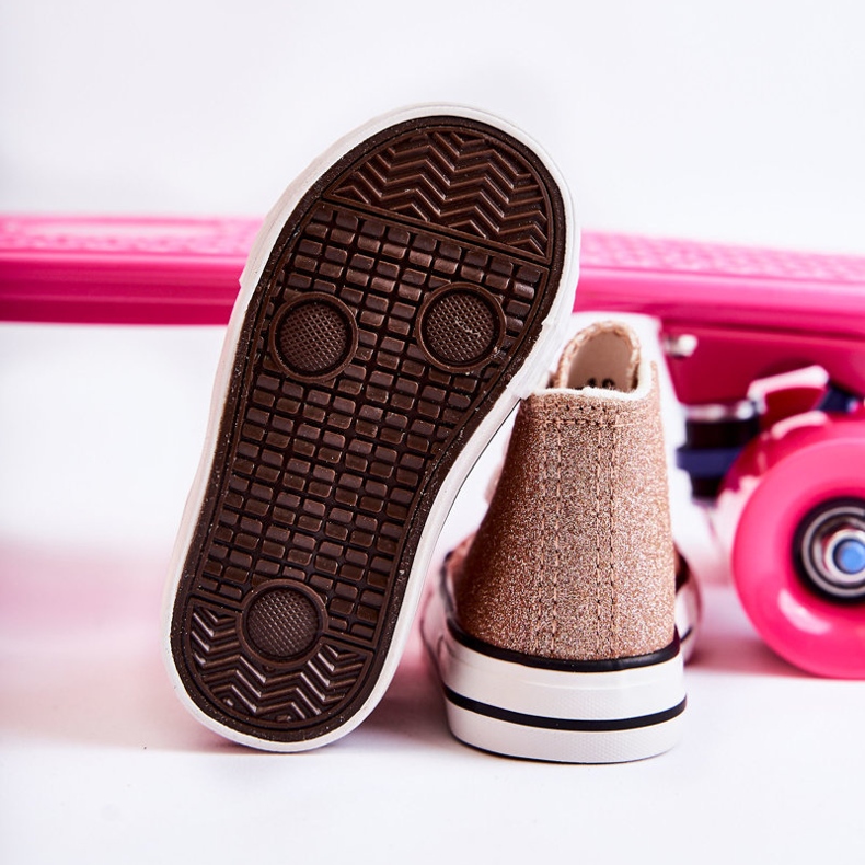 Dětské tenisky Catrina vysoké růžové zlato zlatý zlatý 2 Dětské tenisky Catrina vysoké růžové zlato zlatý zlatý 2