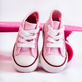 FR1 Dětské vysoké tenisky Pink Mona růžový 11
