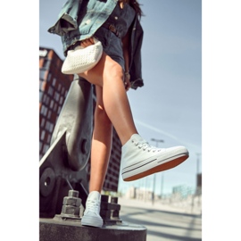 FS3 Klasické vysoké tenisky, bílé Volterro bílý 1