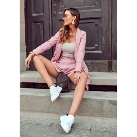 FS3 Dámské sportovní boty na platformě černobílé Eliso bílý černý 1