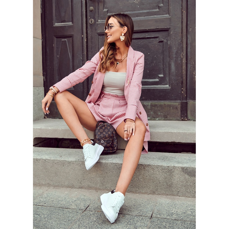 FS3 Dámské sportovní boty na platformě černobílé Eliso bílý černá 1