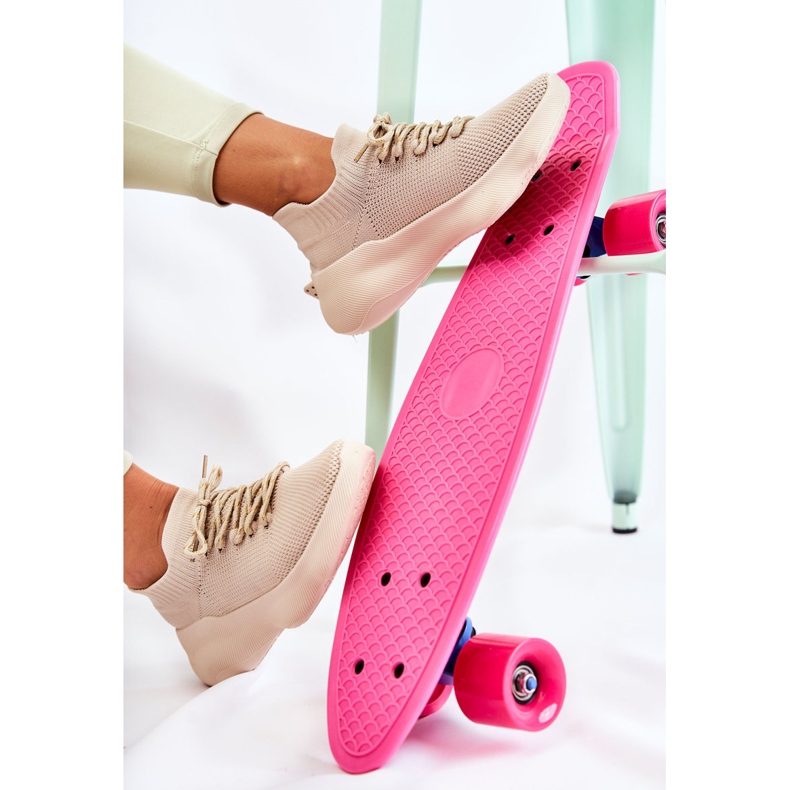 Světle béžová nazouvací dámská sportovní obuv Dalmiro béžový 1