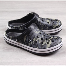 Black camo pantofle American Club Jr.AM578A černá 1