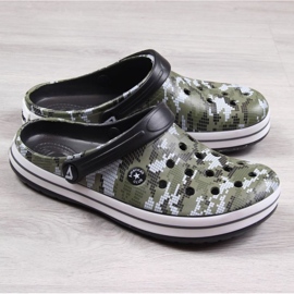 Camo khaki pantofle American Club Jr.AM578B zelená 1
