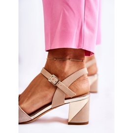 Sergio Leone Sandály Na Baru Růžové A Zlaté Corane růžový zlatý 1