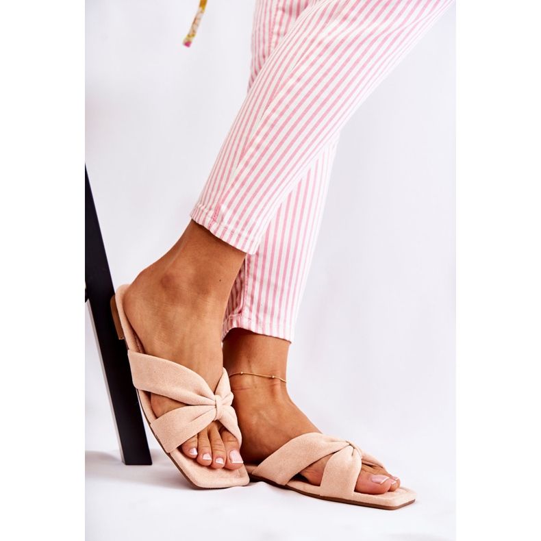 Dámské Velurové pantofle Světle růžové Vanilla Sky růžový 1 Dámské Velurové pantofle Světle růžové Vanilla Sky růžový 1