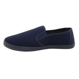 Pánské Slip On Boty Atletico WY18921 Navy Blue modrý 1
