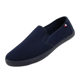 Pánské Slip On Boty Atletico WY18921 Navy Blue modrý 3