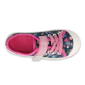 Dětské boty Befado 251X187 námořnická modrá růžový 3