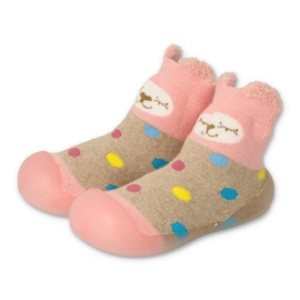 Befado niechodki 002p019 béžový růžový 1