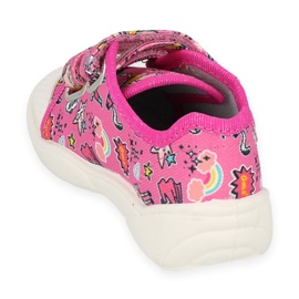 Befado Pink Children's Sneakers 907P148 barevné vzory růžový 2