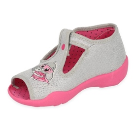 Dětské boty Befado 213P136 růžový stříbrný šedá 1