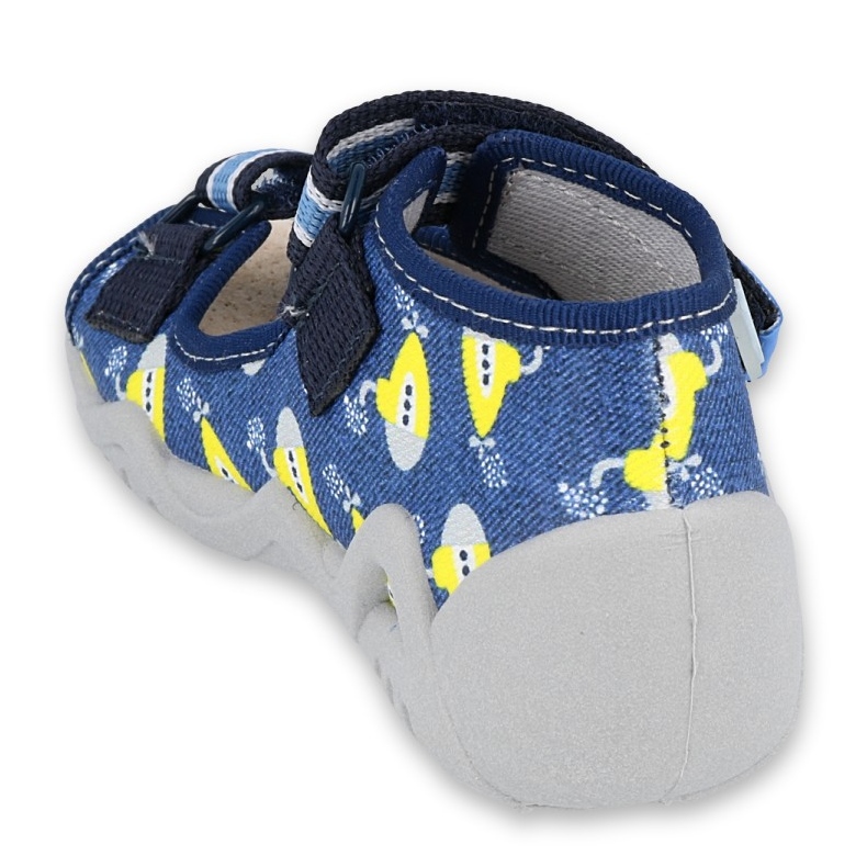 Befado žluté dětské boty 350P020 modrý 2