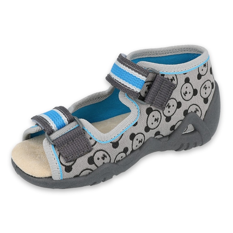 Befado žluté dětské boty 350P017 černá modrý šedá 1