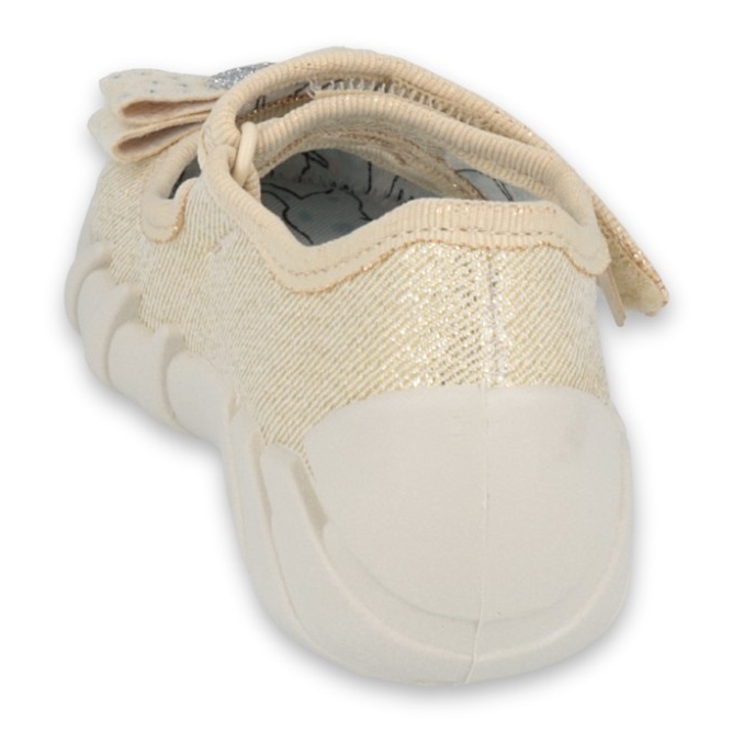 Dětské pantofle Befado s lukem 109p206 zlatý 2