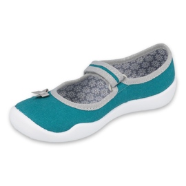 Dětská obuv Befado 114X434 šedá zelená 1