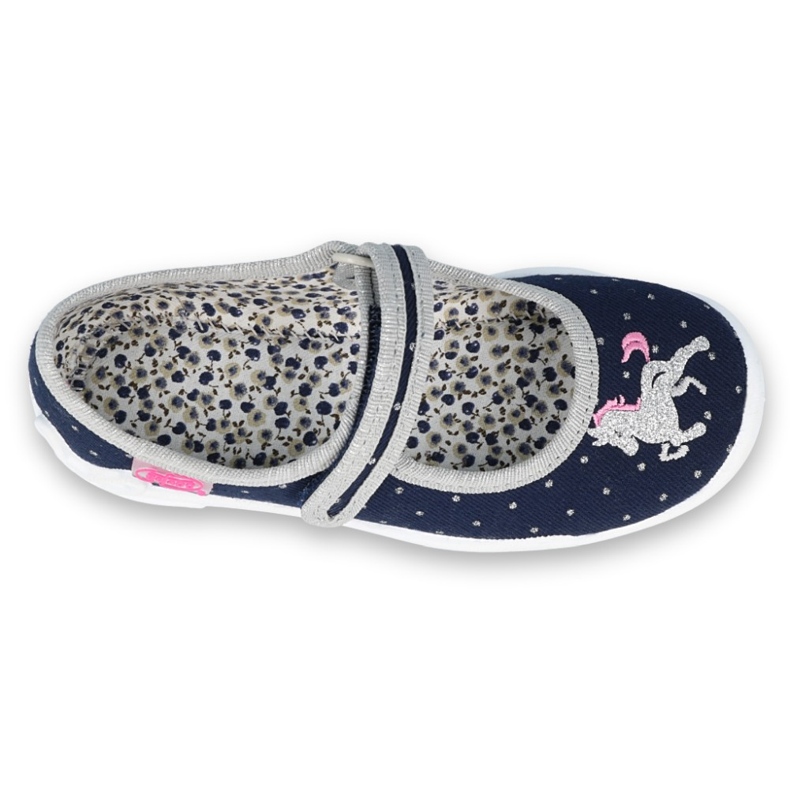 Dětská obuv Befado 114X414 námořnická modrá stříbrný šedá 1