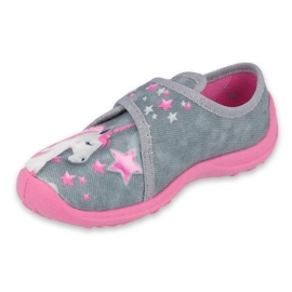 Dětské boty Befado 560X117 růžový šedá 1