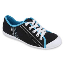 Befado dětské boty 248Q019 černá modrý 1