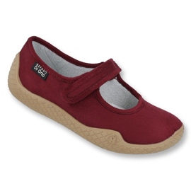 Befado Women boty pu-young 197d003 burgundsko červený 1